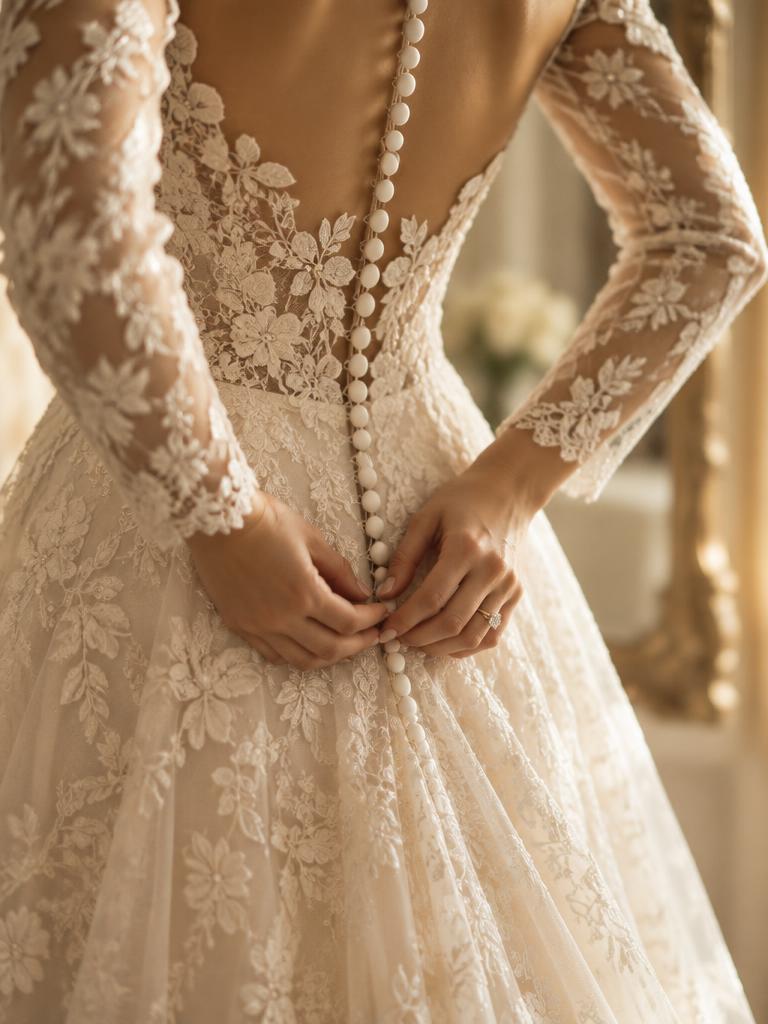 Final fitting — fastening the covered buttons